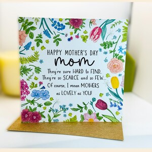 Happy Mother’s Day greeting Card, Flowers, Floral Mother’s Day Card  - Free Shipping