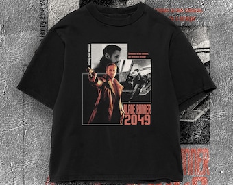 Camiseta vintage de Blade Runner 2049, camiseta de la película de Ryan Gosling, estilo urbano pirata de ciencia ficción