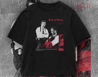 Camiseta Se7en, camiseta de thriller criminal de los 90, estampado vintage de streetwear pirata.