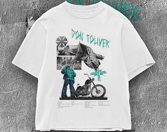 Camiseta del álbum Hardstone de Don Toliver / Camiseta de cultura hip hop / Ropa urbana oversize