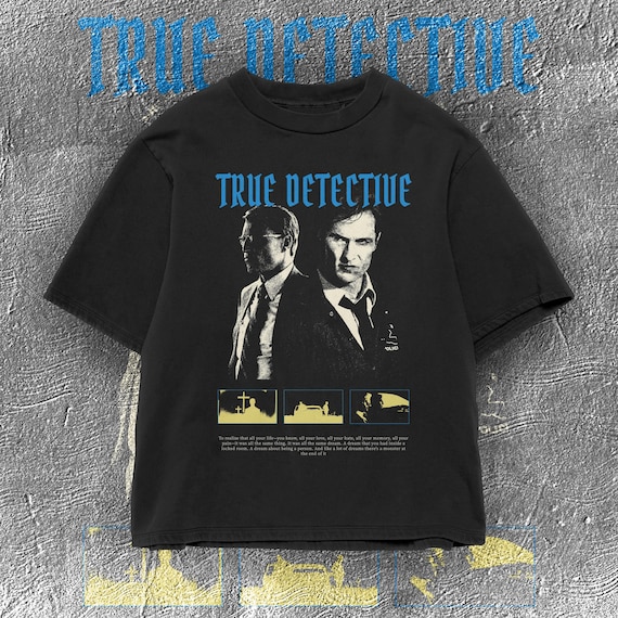 True Detective Vintage Mystery Tee, T-Shirt | 90s Film Inspired Comfort Colors