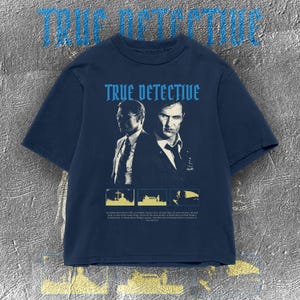 True Detective Vintage Mystery T-shirt, T-shirt | Op films geïnspireerde comfortabele kleuren uit de jaren 90 afbeelding 2