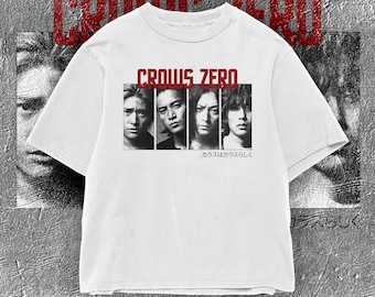Camiseta Crows Zero, camiseta de película de acción japonesa, estilo streetwear vintage pirata.