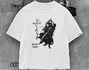 Camiseta gótica Trinity Blood / Camiseta de anime retro / Ropa urbana de fantasía oscura