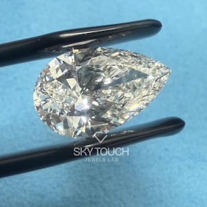 Pear Cut Diamond For Personalized Jewelry, IGI Certified 0.50 To 5.00 Carat Diamond, Eco Friendly Loose Diamond, Man Made Lab Grown Diamond