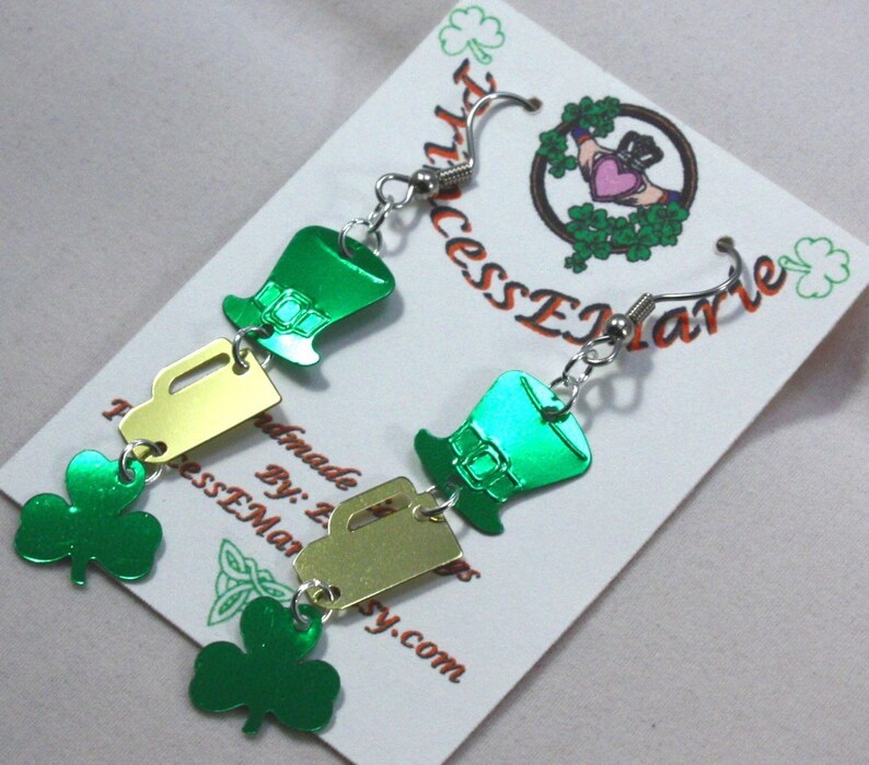 Feeling Lucky Mugs Earrings (St. Patrick's Day) main image 1