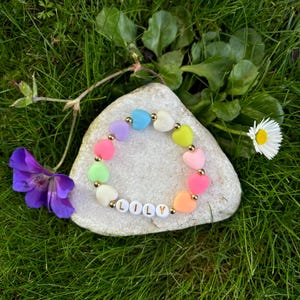 Pulsera de letras con cuentas para niños personalizada Pulsera con nombre Pulsera con nombre para niños Pulsera para niños Pulsera para niños Pulsera personalizada
