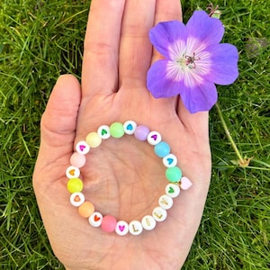 Pulsera personalizada Pulsera personalizada Pulsera con nombre Pulsera de cuentas Pulsera para niños Pulsera para niños Regalo para niños Pulsera personalizada