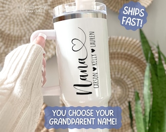 Nana Personalized Tumbler with Grandkids Names Personalized Nanny Cup Mothers Day Nonna Gift Custom Nona Tumbler Custom Nana Tumbler