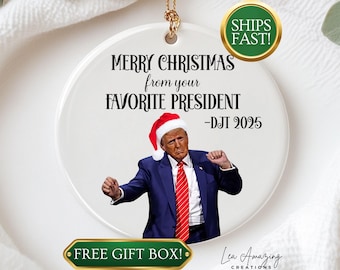 Donald Trump Ornament Trump Supporter Gift Trump 2025 Ornament MAGA Gift Ornament Donald Trump Funny Christmas Ornament Republican Ornament