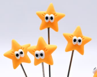 5 Star Pins - medium long