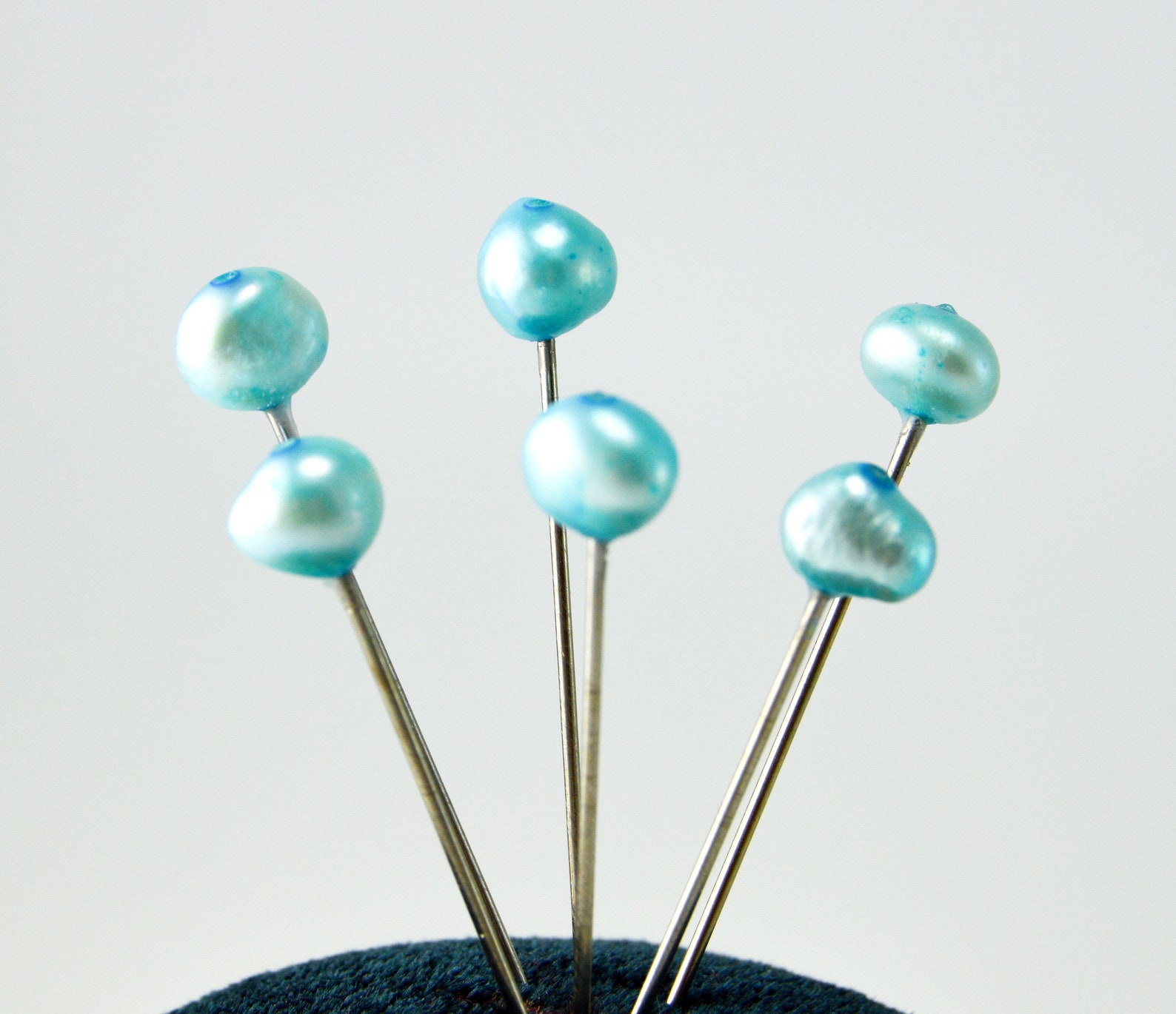 6 Freshwater Pearl Pins medium Etsy