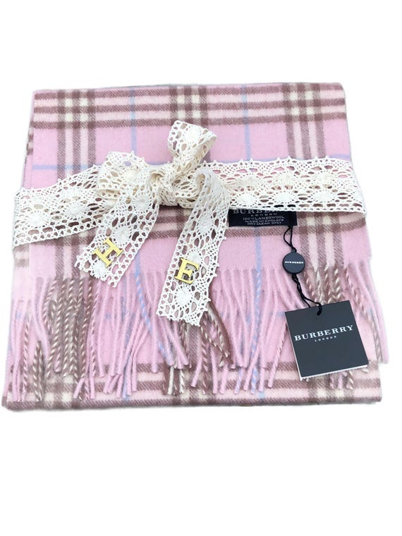 Burberry London Pink Lambswool Scarf Brand New - Etsy