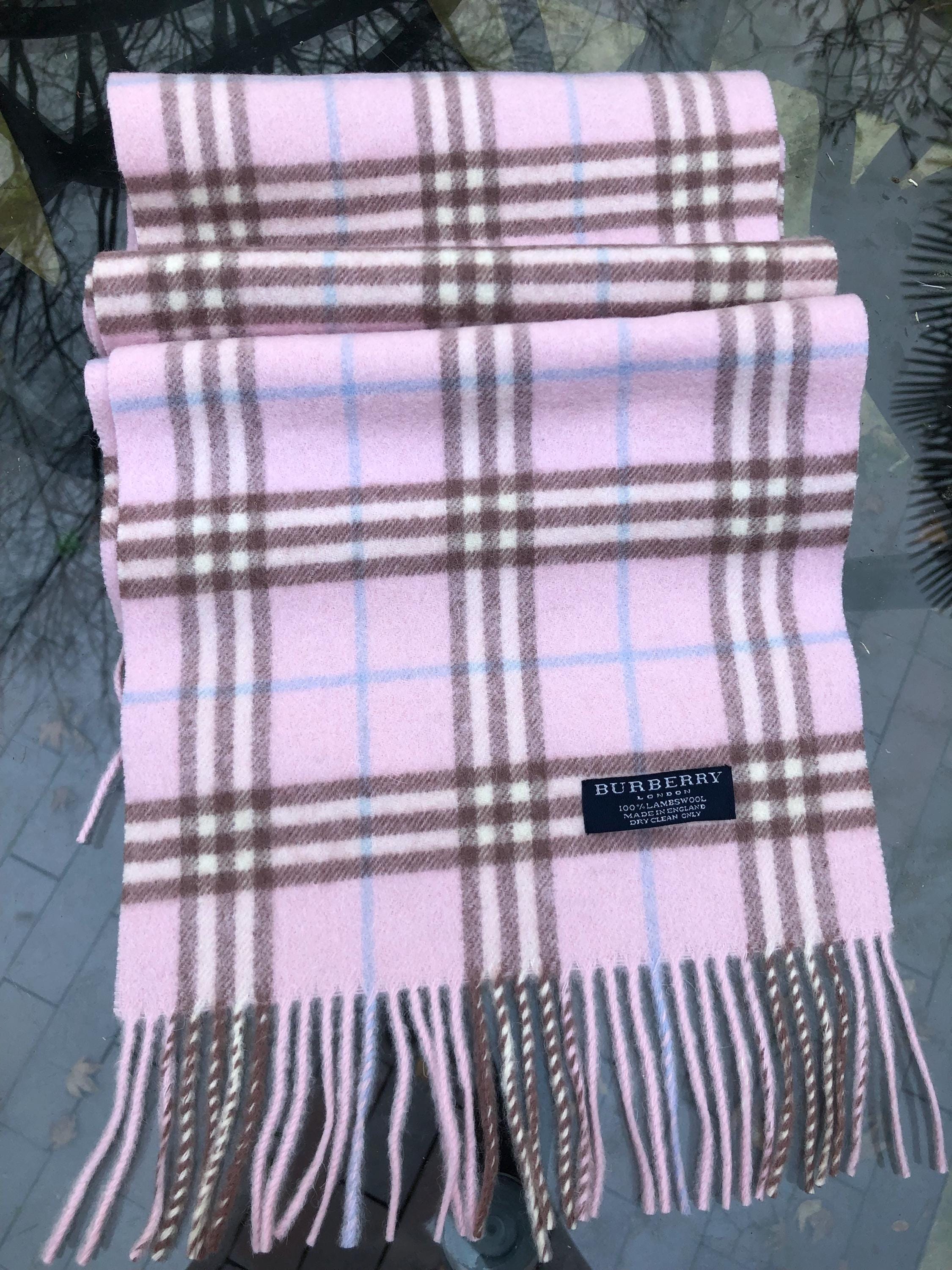 Burberry London Pink Lambswool Scarf Brand New - Etsy