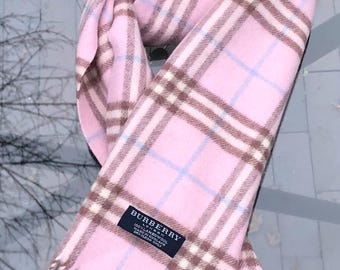 Burberry London Pink Lambswool Scarf Brand New - Etsy Australia