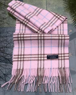Burberry London Pink Lambswool Scarf Brand New - Etsy