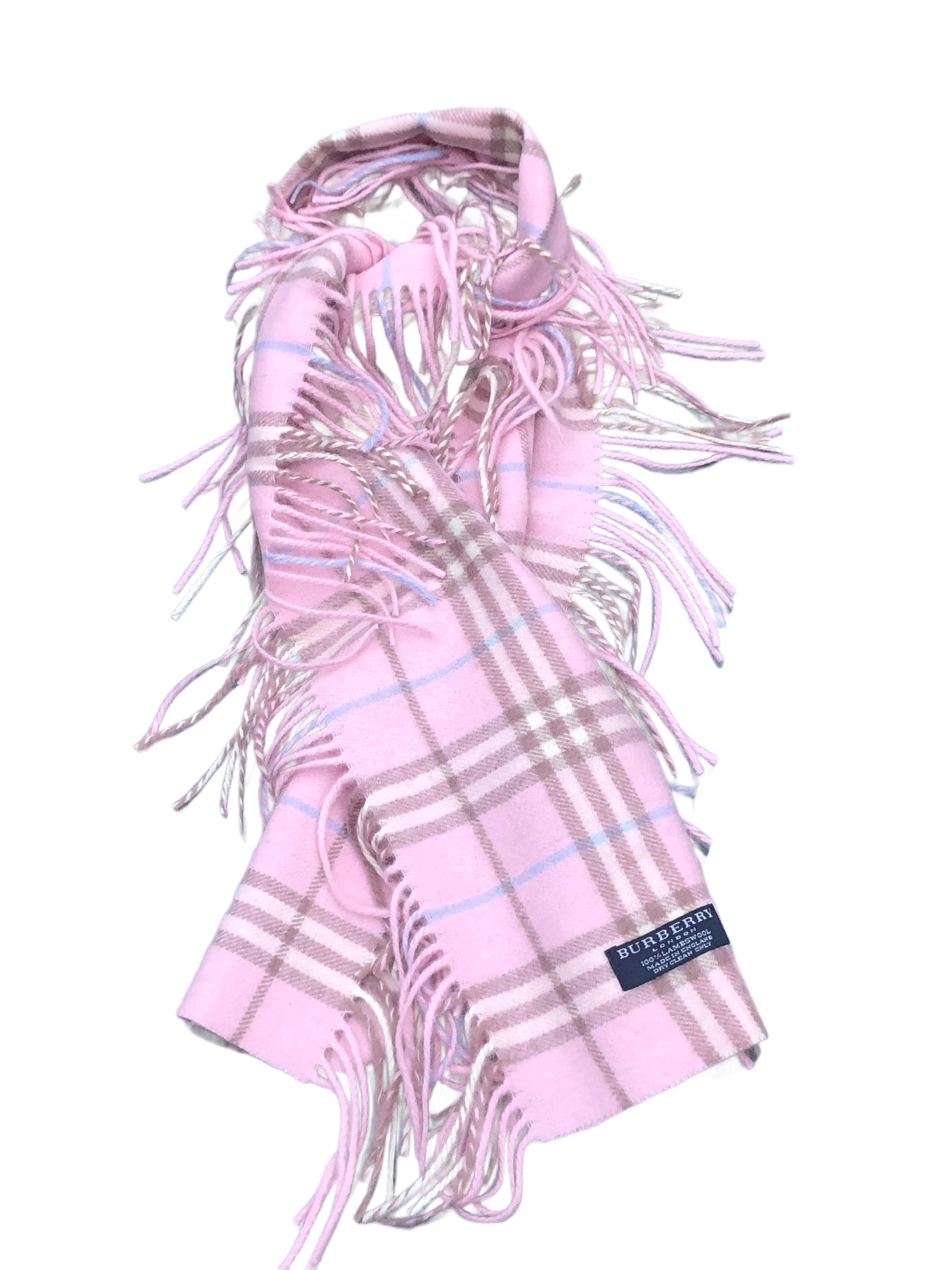 Burberry London Lambswool Happy Fringe Scarf Brand New - Etsy