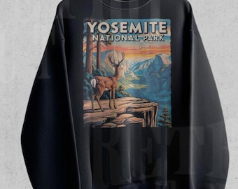 Camiseta fofa do Parque Nacional de Yosemite, moletom retrô para trilhas, camiseta retrô Comfort Colors, presente para amantes de trilhas.