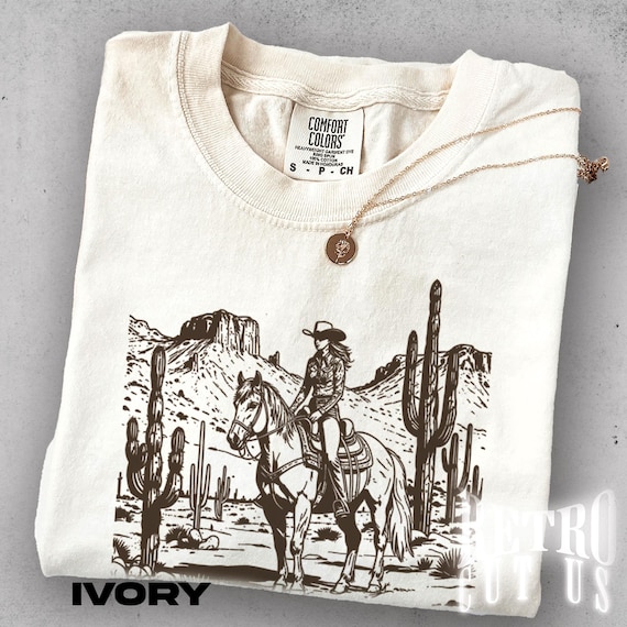 Vintage Cowgirl Graphic Tee, Retro Western Rodeo Shirt, Comfort Colors Countrycore T-Shirt, Southern Style Streetwear