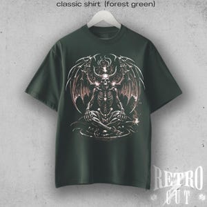 Y2K Devil Angel T-Shirt, Vintage Grunge Aesthetic Tee, Duality Graphic Shirt, Retro Edgy Streetwear, Good vs Evil Top image 4