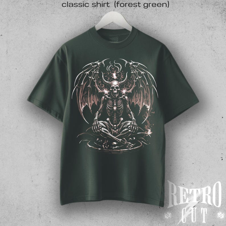 Y2K Devil Angel T-Shirt, Vintage Grunge Aesthetic Tee, Duality Graphic Shirt, Retro Edgy Streetwear, Good vs Evil Top image 4