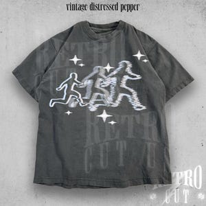 Vintage Gothic Dark Art T-Shirt, Retro 90s Grunge Graphic Tee, Edgy Alternative Streetwear, Horror Aesthetic Oversized Shirt