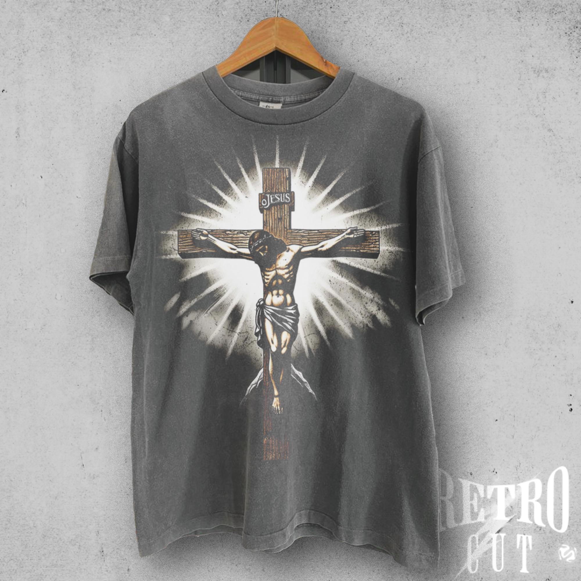 90s Jesus Graphic Shirt - Etsy
