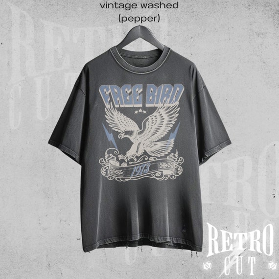 Free Bird Shirt, Comfort Colors Band T-Shirt, Old School Band T-shirt, Retro Music Shirt, Rock Band Tee, Oversized Trendy Shirts