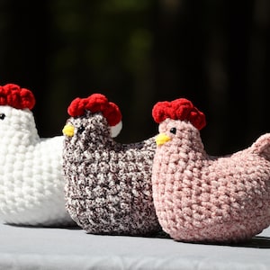 Handmade Crochet Chicken Plush | Amigurumi Hen | Farmhouse Decor | Soft Stuffed Chicken Toy | Rustic Country Gift | Farm Animal Plushie