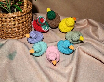 Patrón digital de crochet: Patitos de goma