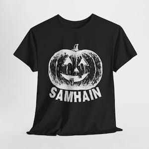 Samhain Jack-o&#39;-lantern Graphic Tee, Halloween Tshirts