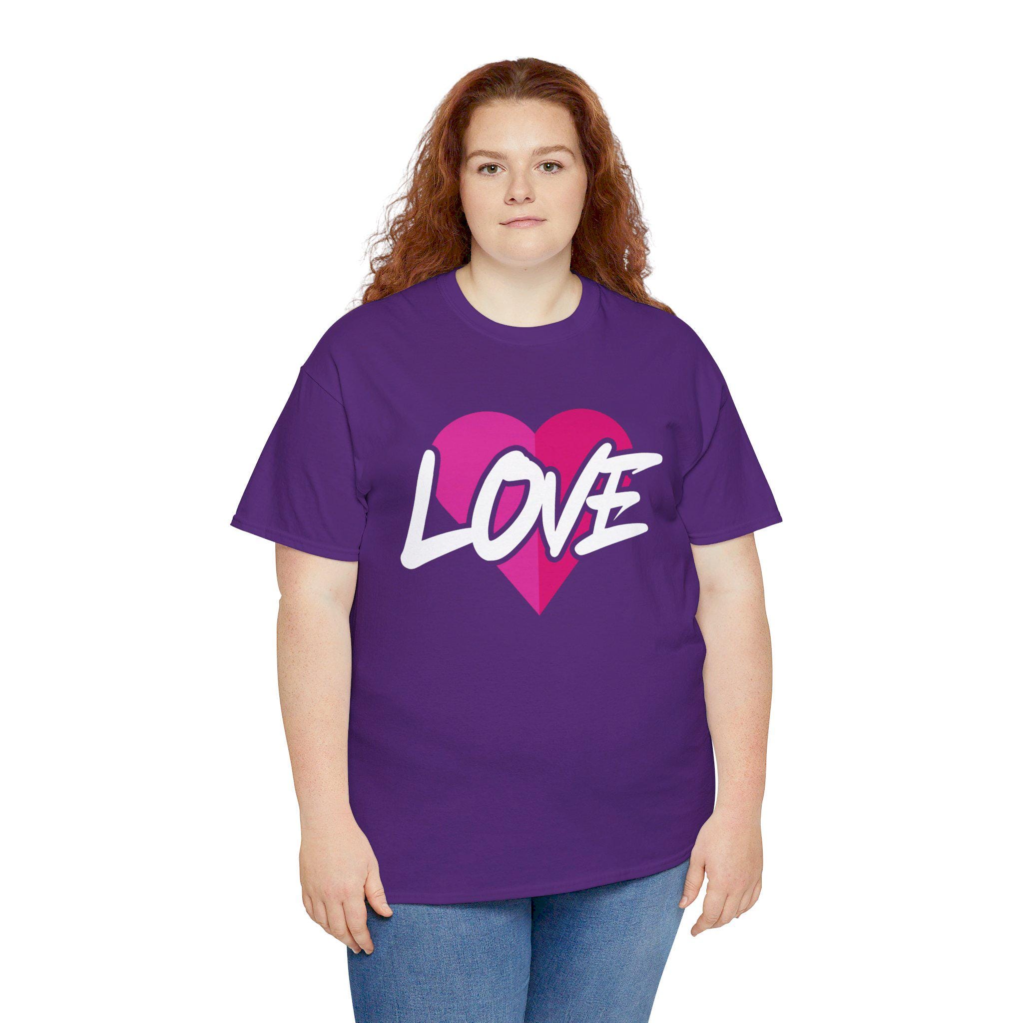 Love heart t shirt brand best sale