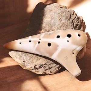 Ocarina Flute, 12 Hole Ceramic Ocarina, Ocarina Instrument, Wind Instrument, Sound Healing, Clay Whistle, Native Flute, Sound Therapy, Music
