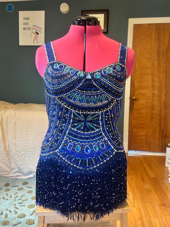 blue lives matter dress Alyce | Women Opal Sparkly Sequin Party Dress