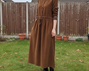 burgundy corduroy dress womens Aspiga Ladies Sustainable Enid Stretch Corduroy Cotton Dress Burgundy  Autumn Event