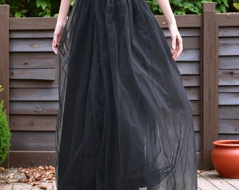 Swingrok tule mesh Fairy: elegante gotische rok in cottage-stijl