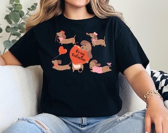 Dachshund Valentines Day Shirt: Doxie Lover Gift