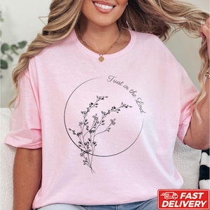 Trust In The Lord Shirt, Religious T-Shirt, Faith Tee, Gift For Christian, Sunday Church Shirt, Bible Verse Sweatshirt, Church Group Shirt
