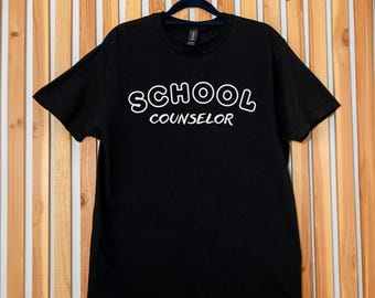 School Counselor Shirt: Unisex Cotton Tee, Counseling Gift
