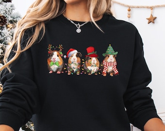 Merry Pigmas Sweatshirt: Funny Guinea Pig Christmas Sweater