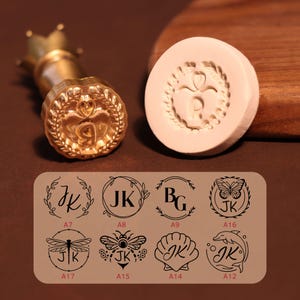 Sello de arcilla con inicial personalizado | Sello de arcilla con nombre personalizado | Sellos de latón para cerámica de 12 mm de grosor | Sellos de latón para cerámica | Regalos para alfareros