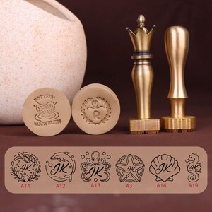 Benutzerdefinierte Keramikstempel mit Meerestieren, personalisierte Tonstempel, Messingformen für Keramik, kundenspezifische Seifenstempel, Geschenke für Opa