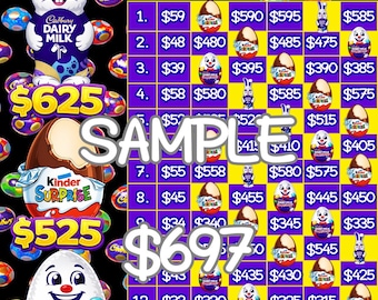 Paasbingobord Cadbury