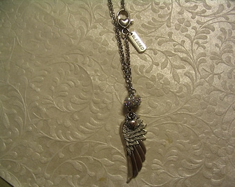 Angel Wing Car Jewelry Rear Mirror Charm with Blessed Charm Accessory Car Decoration