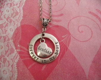 Brother Forever in My Heart Necklace 
