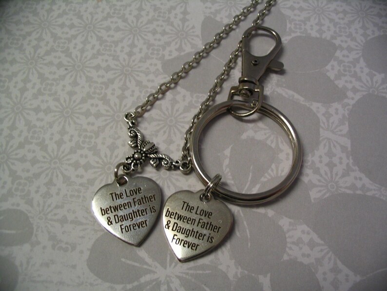 Die Liebe zwischen Vater und TochterHerzHalskette und Etsy