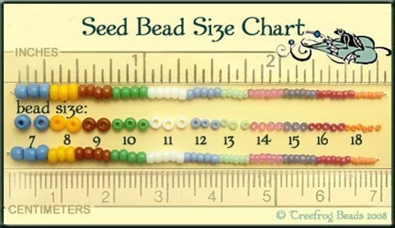 Seed Bead Size Chart