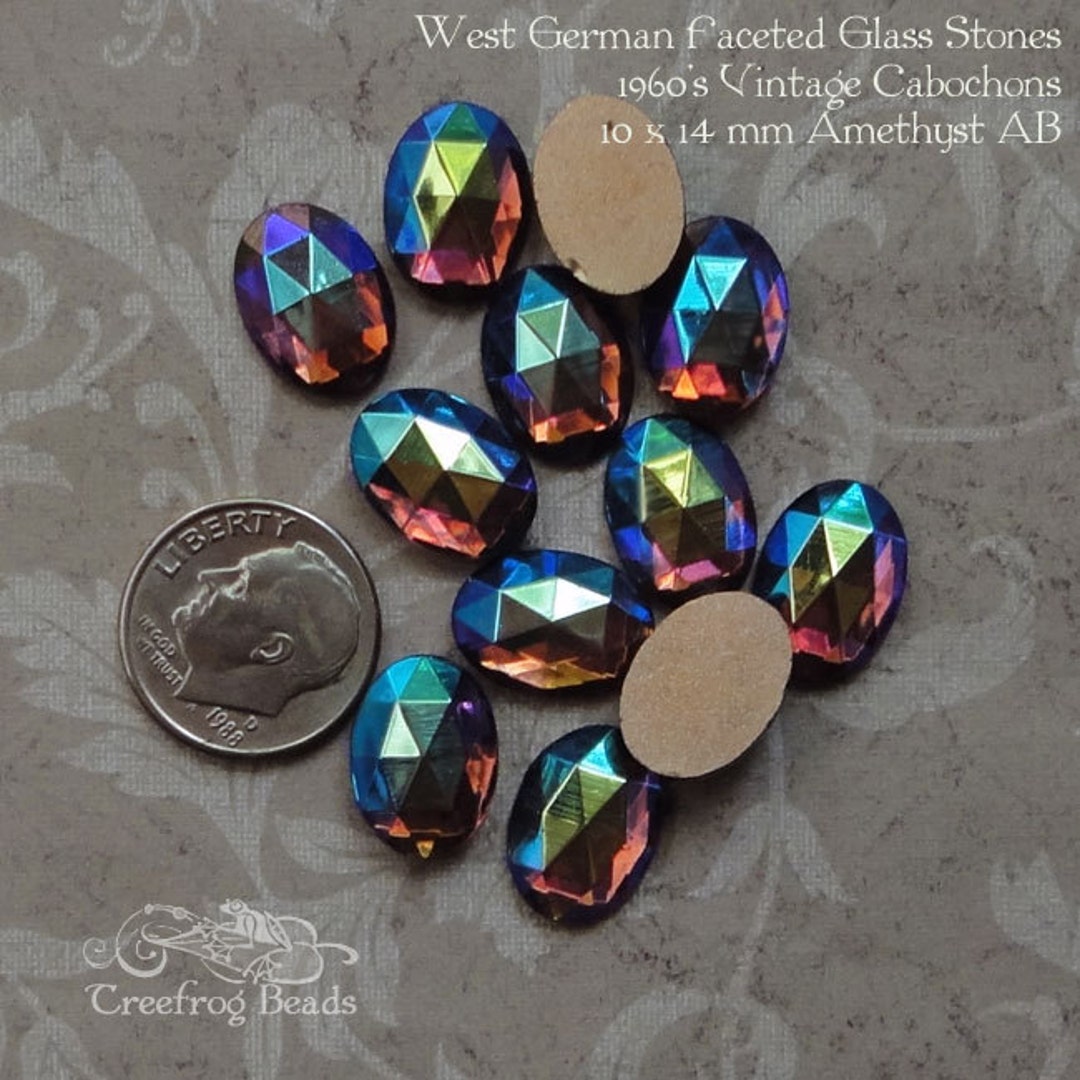 Hyazinth AB Smooth Glass Cabochons