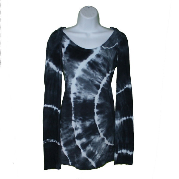 Tie Dye Hoodie in Black for Women