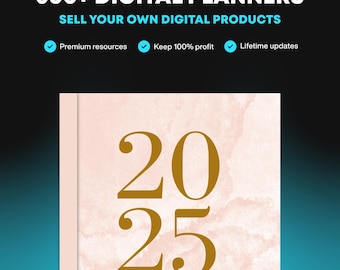 300+ Digital Planners Bundle | MRR, PLR, Resell Rights | Digital Business, Canva Planners, Template Planners, Business Planners, Planners